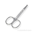 Forbici per sopracciglia curvate in acciaio inossidabile per la bellezza delle forbici per sopracciglia di sicurezza professionale